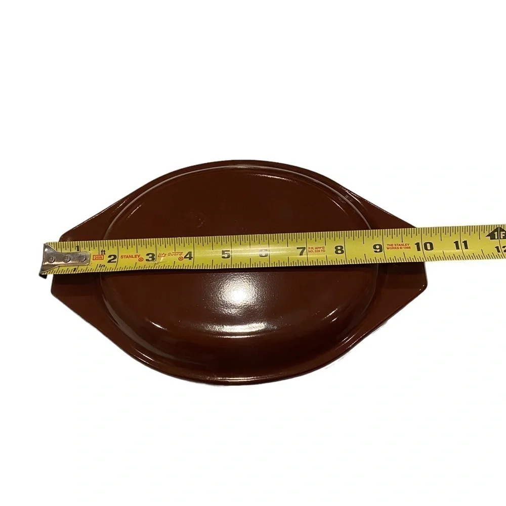 Pyrex Town & Country 1 1/2 Qt. Casserole Dish w/Brown Lid YELLOW/BROWN Pattern